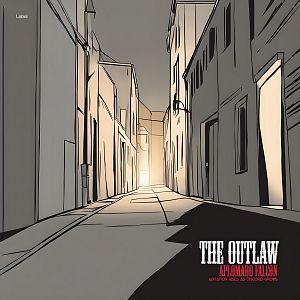 Pre Made Album Cover Tapa A narrow alley with tall buildings on both sides, illuminated by a warm light at the end.