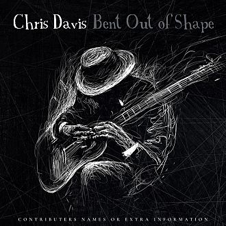 Pre Made Album Cover Gray a drawing of a man playing a guitar