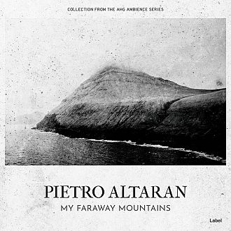 Pre Made Album Cover Mine Shaft a black and white photo of a mountain near the ocean