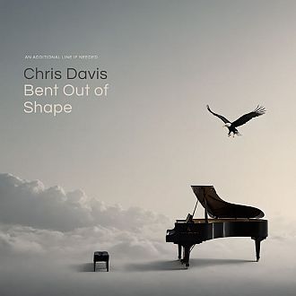 Pre Made Album Cover Dawn a bird flying over a piano and a piano
