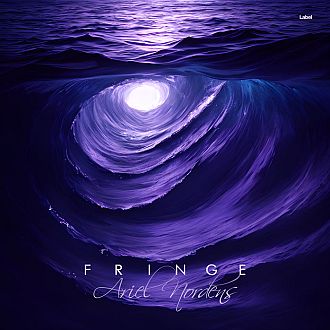 Pre Made Album Cover Violet a painting of a purple wave in the ocean
