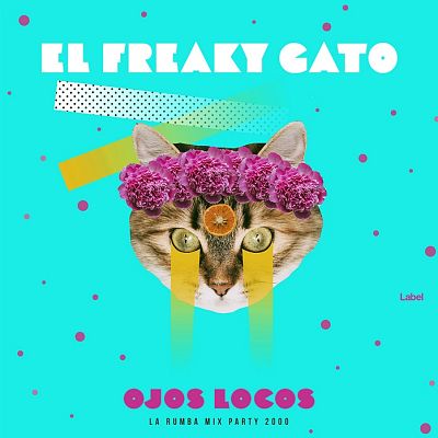 Pre Made Album Cover Bright Turquoise