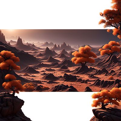 Pre Made Album Cover Crater Brown