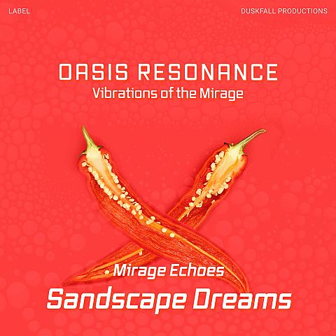 Pre Made Album Cover Red Orange